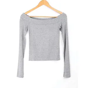 Camiseta corta básica con logotipo personalizado para mujer 2021 prendas de vestir para mujer con decoración de diamantes tela de malla con botones fabricada en Bangladesh - Product Image 1