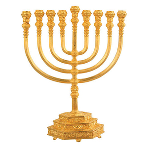 9 Lite Menorah Bougeoir - Product Image 1