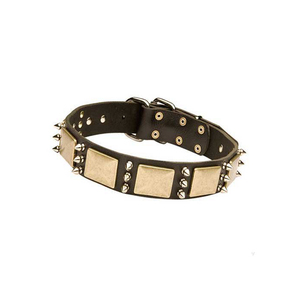 Coleiras de couro para cachorros, coleiras para animais de estimação, produtos sólidos, design de animais de estimação, personalizável, 30 dias de trabalho, 100 peças t/t - Product Image 2