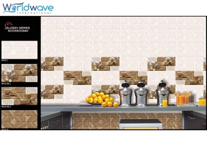 Carreaux muraux en céramique de style moderne 30x60cm en porcelaine brillante pour l'isolation thermique des sols et des murs à l'intérieur Fonction antibactérienne - Product Image 3