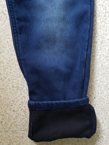 กางเกงยีนส์ผ้ายืดสำหรับเด็กผู้ชาย, กางเกงยีนส์ขายาว100% เข้ารูป/ยกเลิกสินค้าส่งออกคุณภาพสำหรับเด็กหน้าหนาว - Product Image 4