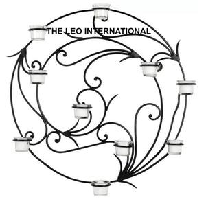 Accesorios de Pared, Aplique de Pared de Hierro Metálico, Color Negro, Diseño Geométrico, Ecológico, Fácil Instalación - Product Image 1