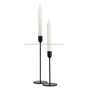 Soporte de vela de metal y vidrio cónico plateado elegante mesa de comedor para fiesta de boda centro de mesa para decoraciones del hogar - Product Image 2