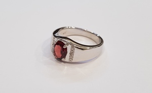 Oval granate anillo - Product Image 2