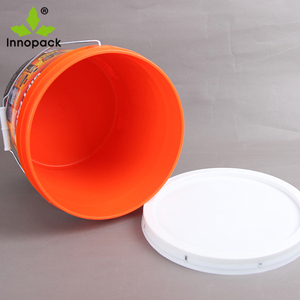 Seau en plastique blanc avec couvercle, 3.5 gallons, vente en gros, pour aliments ou produits chimiques, bon marché - Product Image 6