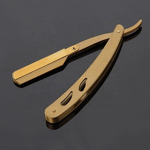 มีดโกนตรงสแตนเลสอุปกรณ์ความงามสำหรับโกนหนวดช่างตัดผม - Product Image 2