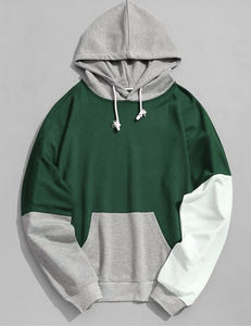 2025เสื้อฮู้ดแนวสตรีทสำหรับผู้ชายเสื้อมีฮู้ดผ้าฟลีซกีฬาฤดูหนาวพิมพ์ลายปักสีต่างกัน - Product Image 5