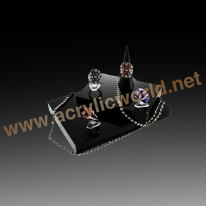 Exhibición de anillo acrílico blanco personalizada expositor de joyería - Product Image 1