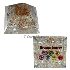 Estilo Feng Shui Cristal Cuarzo Orgón Pirámide Ágata Piedra preciosa Chakra Símbolo sánscrito Técnicas de grabado talladas a mano Tipo de amor - Product Image 1