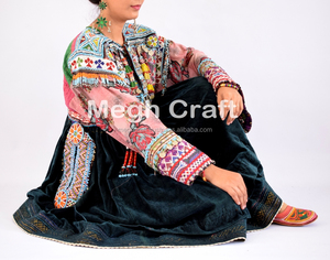 Afghan Ethnic Tribal Dress -Tribal Banjara Kuchi Dress -Afghan Kuchi Ethnic Dress - Product Image 5