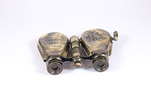 R & J Beck Ltd. London 1857 Acabado antiguo Binocular de ópera de latón vintage con estuche de cuero Material de vidrio - Product Image 3