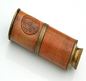 6 "náutico Vintage latón envejecido portátil funcional latón telescopio Spyglass pirata marineros regalo - Product Image 2