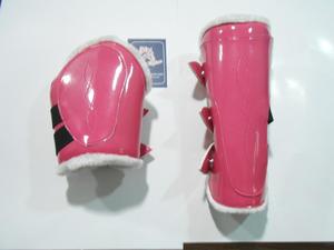 Bota de equitación personalizable de cuero sintético de alta calidad con forro suave, varios tamaños y colores, producto para el cuidado de los caballos - Product Image 2