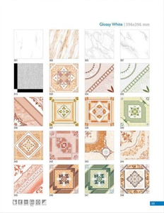 CARREAUX DE SOL EN CÉRAMIQUE NUMÉRIQUE 400x400mm COULEURS BRUNES/TANES ANTIBACTÉRIENNES RÉSISTANTS AUX ACIDES POUR HÔTEL VILLA APPARTEMENT EXTÉRIEUR - Product Image 2