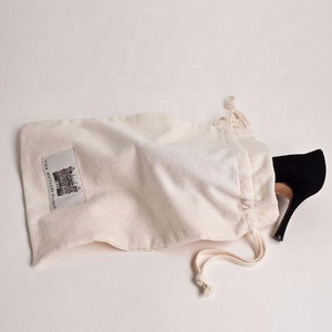 ผ้าฝ้าย100% Drawstring ถุงรองเท้าผ้าฝ้ายรองเท้าบรรจุถุงส่งเสริมการขายรองเท้าถุงเก็บฝุ่น - Product Image 4