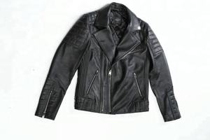 Unisex Genuine Cowskin Sheep Fur Racer Style <b>Leather</b> Jacket Winter <b>Blazer</b> Breathable Fabric Washed OEM Service Eco-Friendly for - Product Image 2