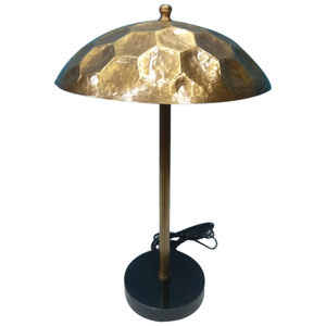 Lampe de Table vintage en laiton, impression de logo personnalisée, moderne, unique, fantaisie, élégante, faite à la main - Product Image 1