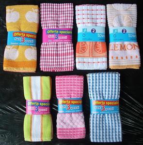 ผ้าเช็ดครัวผ้าฝ้าย 100% แบบด็อบบี้ แห้งเร็ว ทอสำหรับใช้ในบ้าน - Product Image 1
