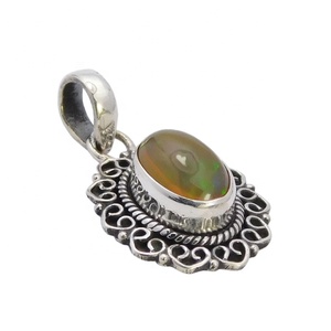 Charme 925 Sterling Silver Opal Gemstone Pendentif Bijoux Faits À La Main En Argent Sterling Solide Fine Jewelry Pendentifs Charmes - Product Image 1