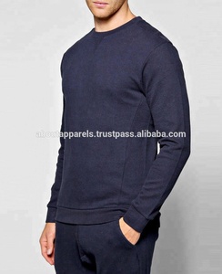 Nouveau design de survêtement blanc pas cher, noir personnalisé, survêtement en polaire pour hommes, pull bleu marine, survêtement en maille - Product Image 3