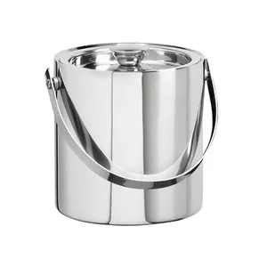 Seau refroidisseur de vin en acier inoxydable personnalisé de haute qualité Offre Spéciale de l'Inde pour les fêtes - Product Image 1