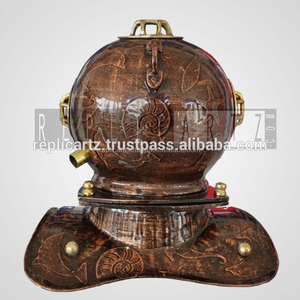 Casco de Buceo Pequeño de Latón de Alta Calidad, Casco de Buzo Marino Vintage, Decoración Náutica Marítima para el Hogar y la Mesa, Coleccionable, Mar Profundo - Product Image 2