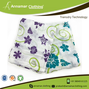 Soft Cotton Baby Muslin <b>Swaddle</b> <b>Blanket</b> | Newborn Receiving Wrap Breathable Gauze Nursery Bedding Custom Print Design For Babies - Product Image 3