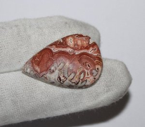 Natural Crazy encaje ágata pera cabujón 23x32mm suave piedra preciosa suelta para hacer joyas - Product Image 4