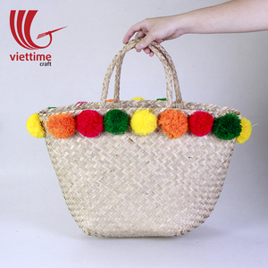สินค้าใหม่ร้อน Seagrass Tote กระเป๋า,Seagrass ฤดูร้อนขายส่ง - Product Image 1