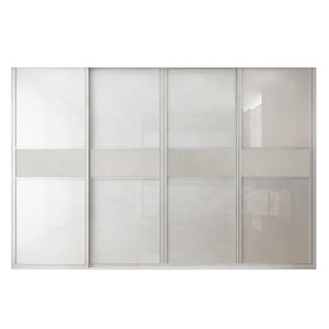 New Design Bedroom Furniture Sliding Door Wooden Lacquer Modern White Simple Home <strong>Wardrobe</strong> Customized Size Bedroom <strong>Closet</strong> - Product Image 4
