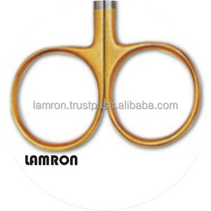 กรรไกรฟลายสำหรับตกปลาแบบมีสายคาดทำจากสเตนเลสสตีลสีทองครึ่งหนึ่งฉลากส่วนตัว - Product Image 4