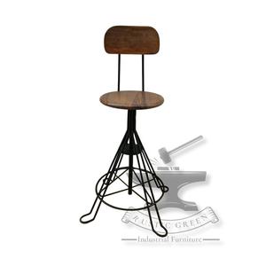 เก้าอี้บาร์อลูมิเนียมอุตสาหกรรมสำหรับการรับประทานอาหารที่มีการออกแบบโบราณและการก่อสร้างที่แข็งแกร่ง - Product Image 4