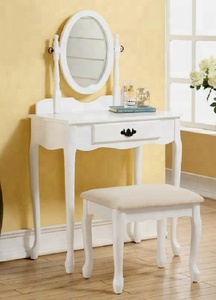 โต๊ะเครื่องแป้งไม้จริงทรงคลาสสิกสำหรับห้องนอน อพาร์ตเมนต์ และโรงพยาบาล - Product Image 2