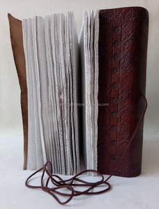 Diario de cuero de Dragón Volador en relieve genuino hecho a mano, cuero marrón con cierre de hilo, uso promocional, perfecto para oficina - Product Image 5