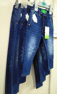 Lote de Ropa Sobrante de Marca, Pantalones Vaqueros Casuales Ajustados para Niño, Cintura Elástica con Cordón, Excedente de Bangladesh - Product Image 2