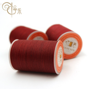 Fil ciré rond en polyester de 0,55 mm, fil à coudre en polyester haute résistance, fil ciré pour cuir cousu à la main - Product Image 4