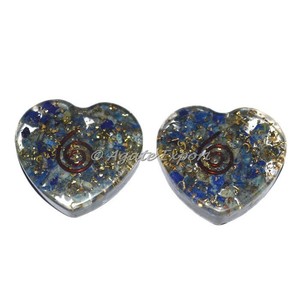Lapis Lazuli Orgonite Heart Cab & Exportateur de pierres semi-précieuses - Product Image 1