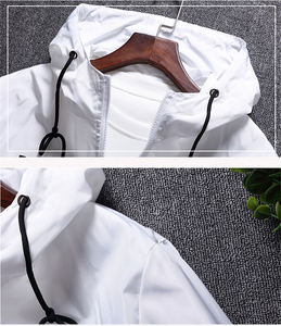 Chaqueta fina con capucha para hombre, abrigo informal de retales, ajustado, cortavientos, de la mejor calidad, nueva - Product Image 3