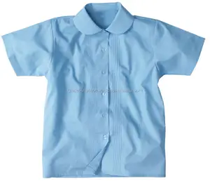 도매 아기 소녀의 하늘색 셔츠 고등학교 유니폼
