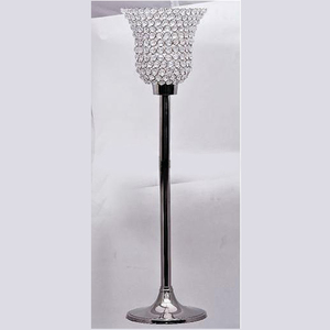 Centro de mesa para decoración de bodas Acabado pulido plateado alto 90 CM Tamaño Nuevo - Product Image 1
