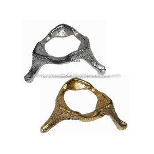 Soporte de bola de cristal de Metal para el hogar, decoración de escritorio de oficina, color plateado y dorado, tres patas - Product Image 3