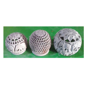 Hand <b>Carved</b> Soapstone <b>Candle</b> Holders - Product Image 1