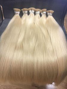 Extensions de cheveux humains Remy vierges 613 droites non traitées 10-32 pouces Machine Double trame en vrac cheveux blonds vietnamiens - Product Image 6