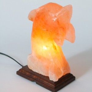 Sian Enterprises-Lampe de roche en cristal de l'Himalaya 100% naturelle, en forme de dauphin, sculptée à la main, style feng shui - Product Image 6