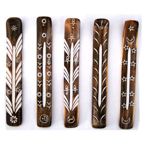 Porte-encens en bois vintage |   Brûleur à cendres artisanal pour la méditation, le yoga, l'aromathérapie, la décoration de la maison, du temple, cadeau spirituel - Product Image 1