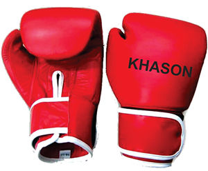 <b>BOXING</b> GLOVES CUSTOM DESIGN of GYM <b>BOXING</b> <b>TRAINING</b> LEATHER BLACK FITNESS RED CUSTOMIZED PVC LOGO TWO COLOR <b>BOXING</b> GLOVES - Product Image 2