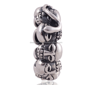 Meilleure vente 925 argent sterling uni oxydé Maori crâne bague mode femmes hommes bijoux - Product Image 5