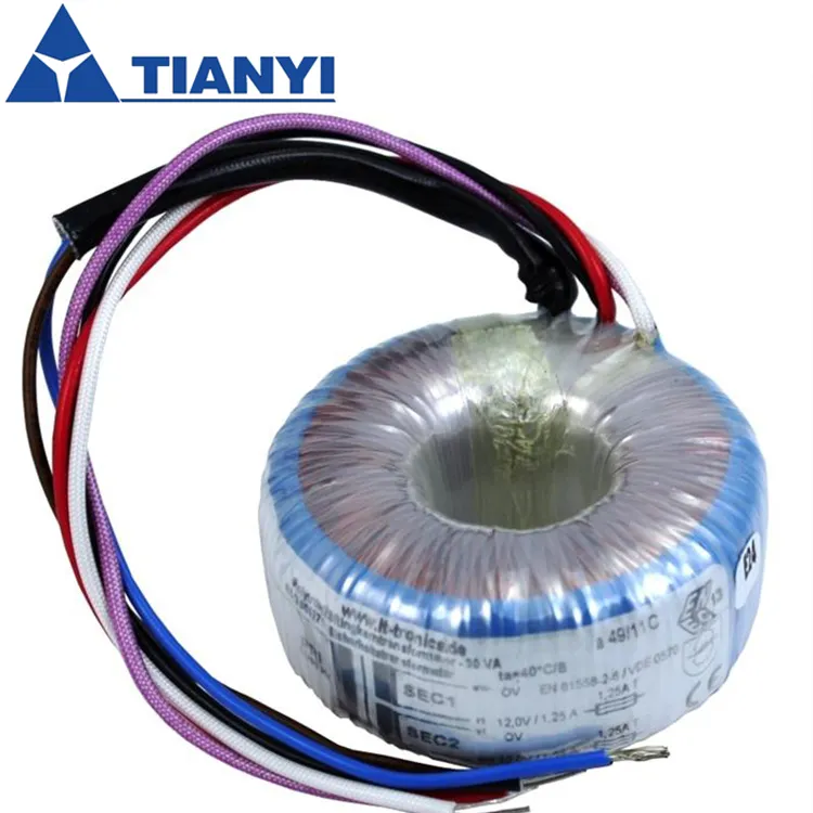 Transformador de potencia 10000/5000W de una sola fase y transformador Toroidal