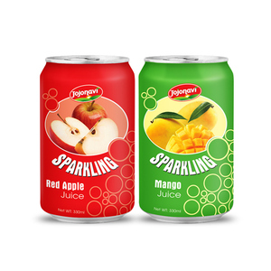 Jus d'ananas pétillant 330 ml, marque JOJONAVI, canette en aluminium, boisson pétillante rafraîchissante - Product Image 1