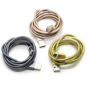 High-end Legering Metalen USB3.0 USB Micro USB Kabel Flexibele Slang V8 Kabel Voor Samsung Huawei Mobiele Telefoon